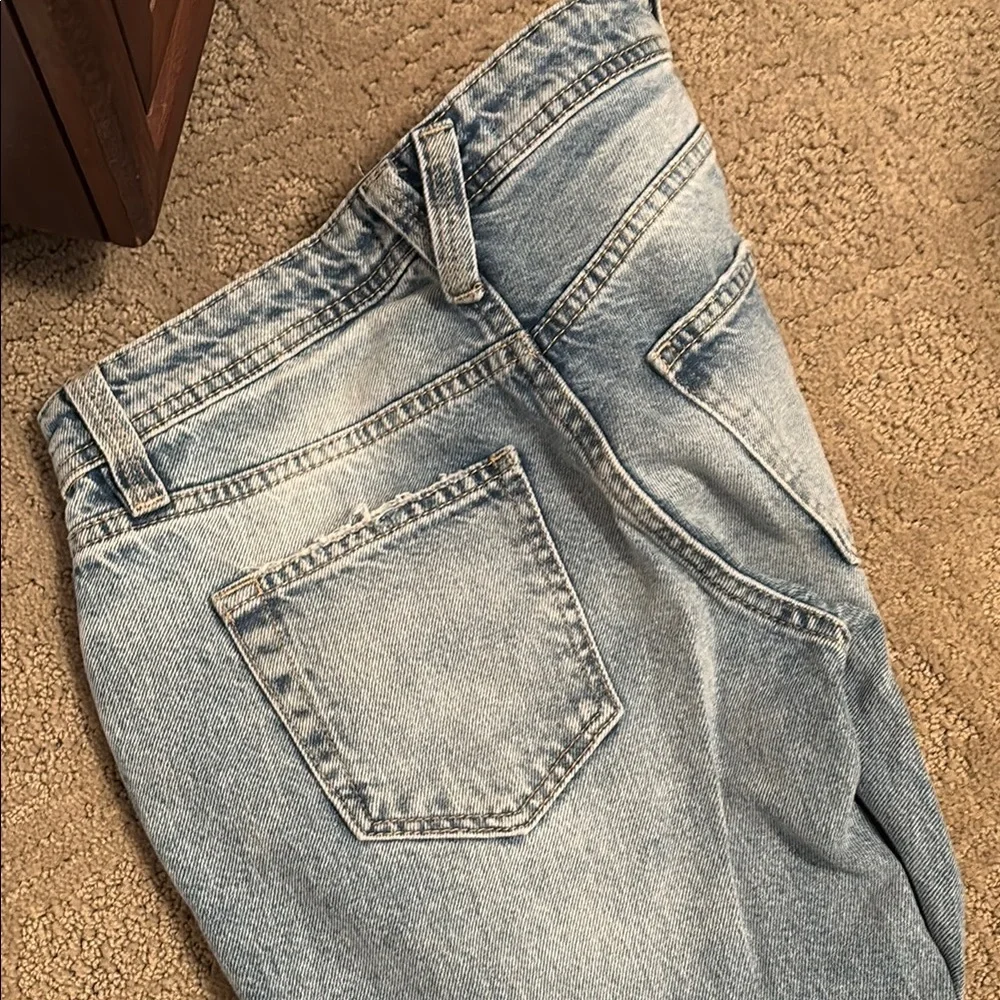 Free People We The Free Women's Light Blue Jeans - Picture 3 of 4